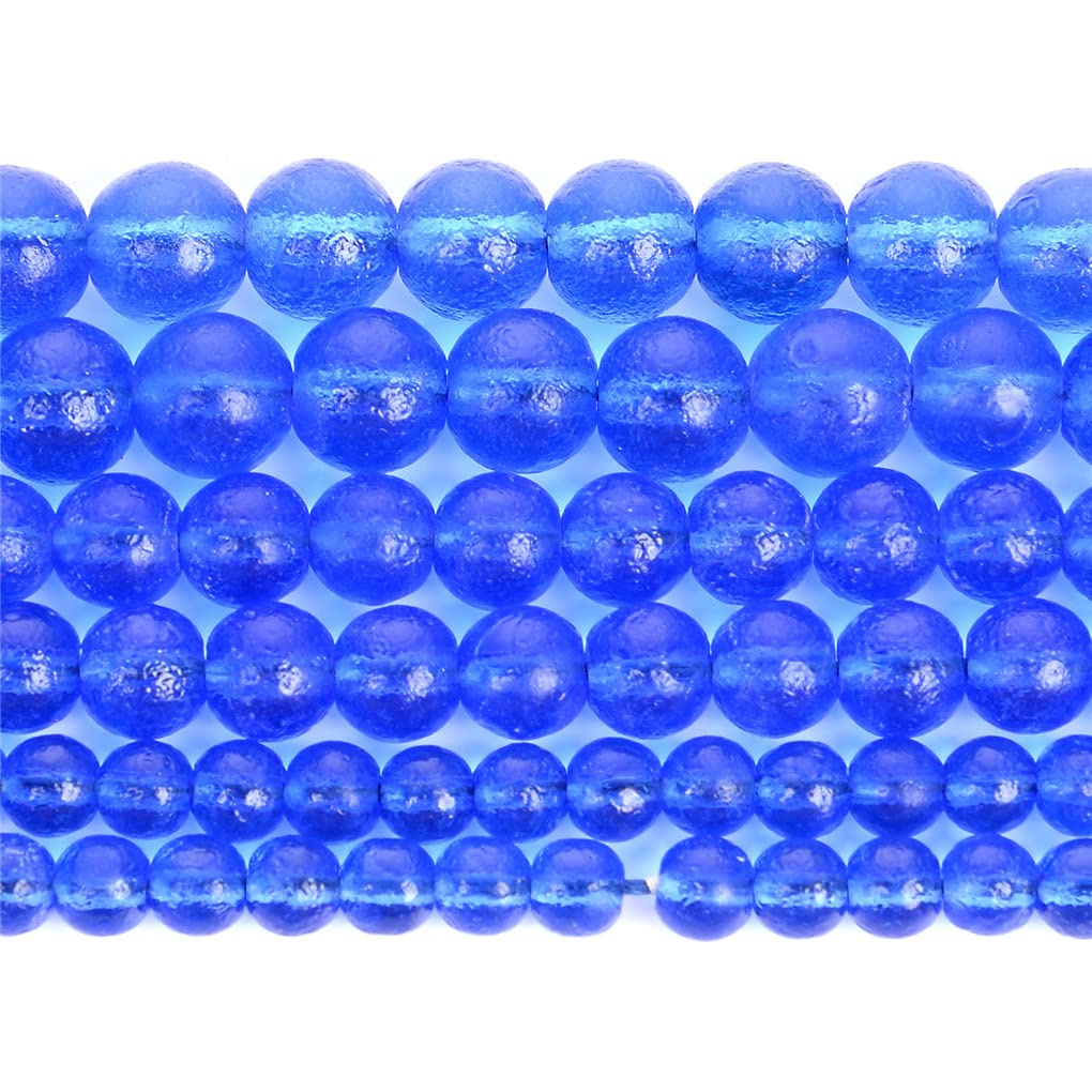 Perles moldavite tchèque bleu royal pour fabriquer vos bracelets DIY tendance