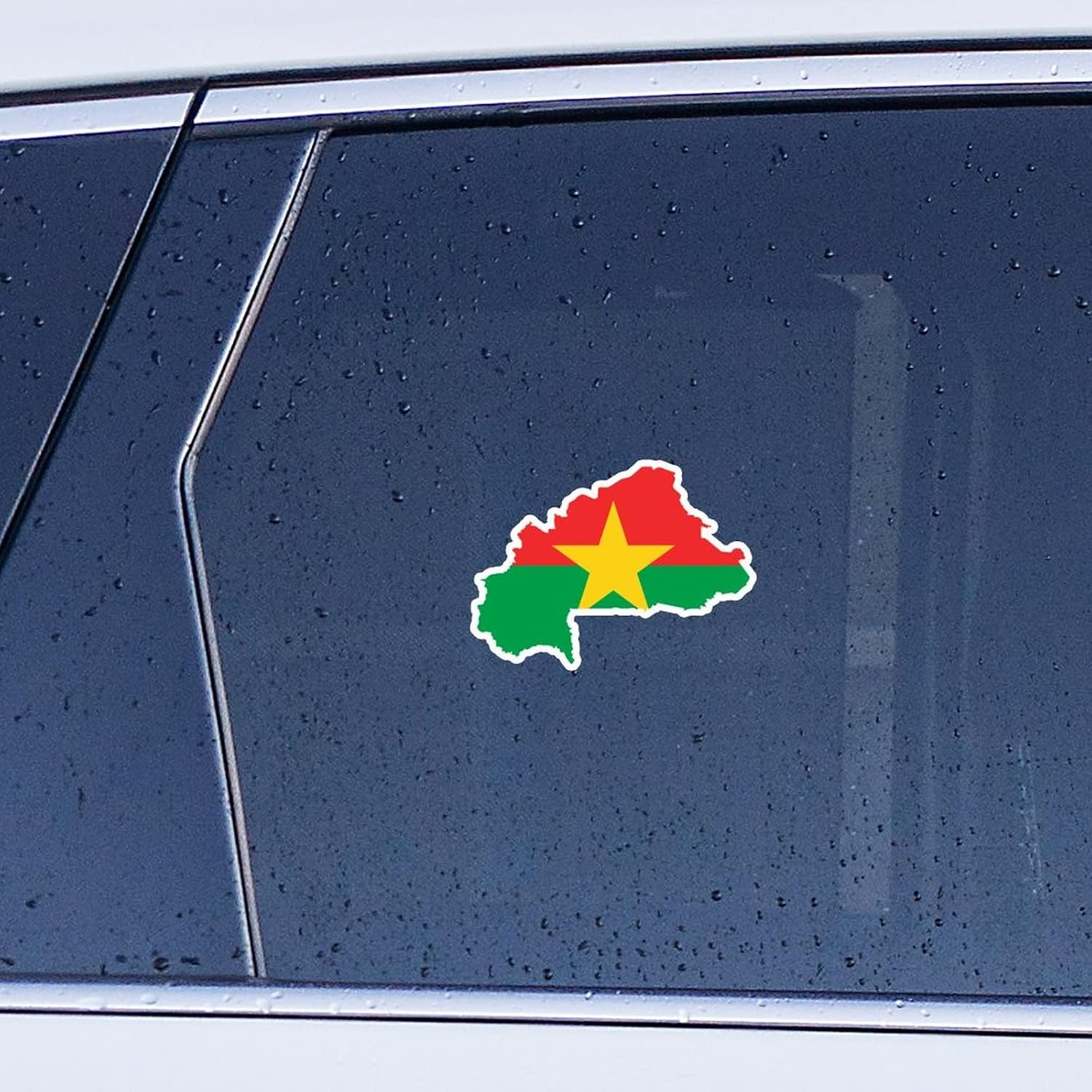 Burkina Faso Flag Map Car Window Stickers Burkina Faso Car Decal Window Decal Patriotic Decor National Flag Country City Souvenir Vinyl Car Decal Bumper Sticker for Car Window Rear Gift to Friend image 3