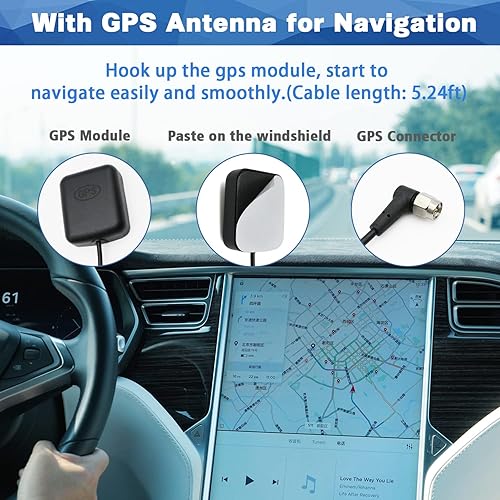 Miniatura 5 de Kit de arnés de cableado de radio estéreo para coche Android con adaptador de arnés de radio ISO de 16 pines para cámara trasera, cable RCA,