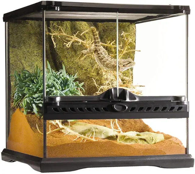 Exo Terra Mini/Wide Glass Terrarium for Reptiles, 30x30x30cm