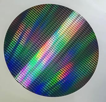 Silicon Wafer Art Double-Sided polishing Uncut Integrated Circuit Silicon Wafer semiconductor Integrated Circuit Substrate Silicon Wafer Integrated Circuit 8-inch1pcs Floral Pattern