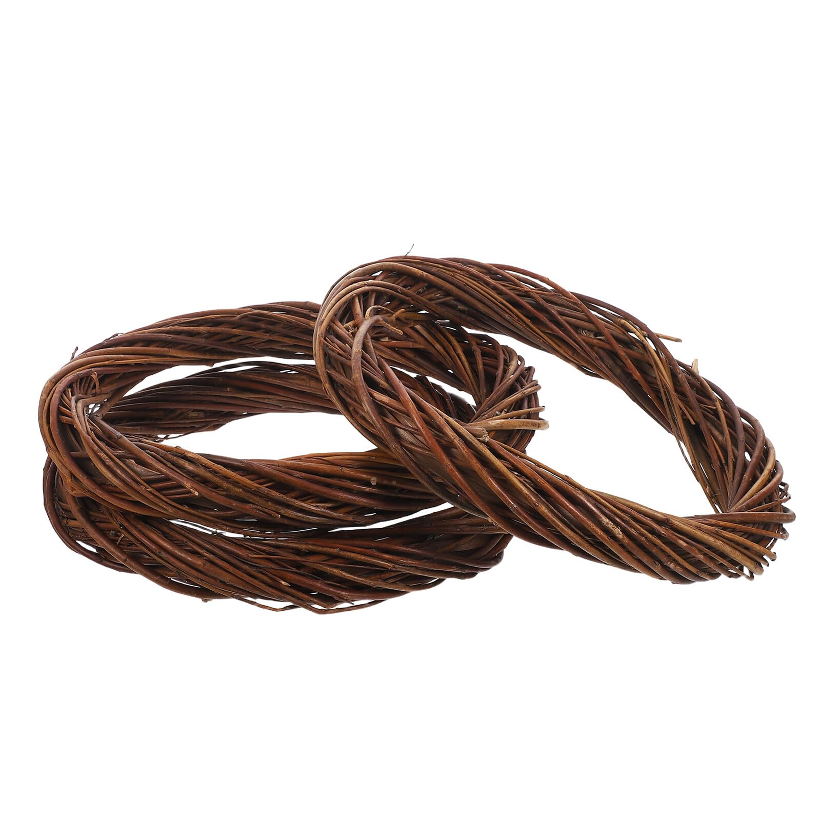 Housoutil Weidenzweigkränze Einfach und Hochzeits für Aufzuhängen Langlebig Handgefertigte 3 Stück Rattan 30cm Rund Weihnachtsdekoration