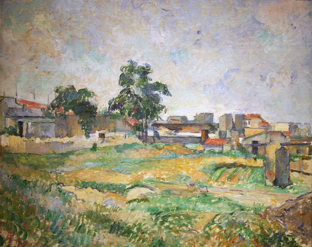 Paul Cezanne Landscape Near Paris stop aux reflets muraux avec ce grand format mat