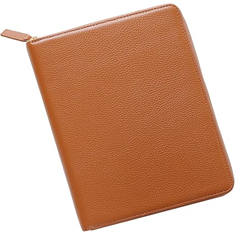 Zippered Leather Cover for Stalogy A6 Notebooks