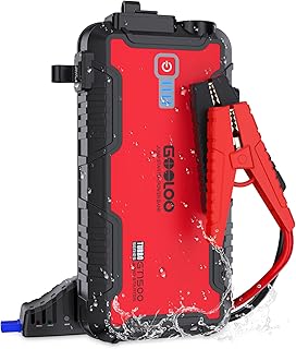 GOOLOO Jump Starter Battery Pack - 1500A Peak Car Jump Box, Water-Resistant Battery Booster for Up to 8.0L Gas or 6.0L Diesel Engine,12V SuperSafe Portable Jumper Starter with Quick Charge,Type C Port