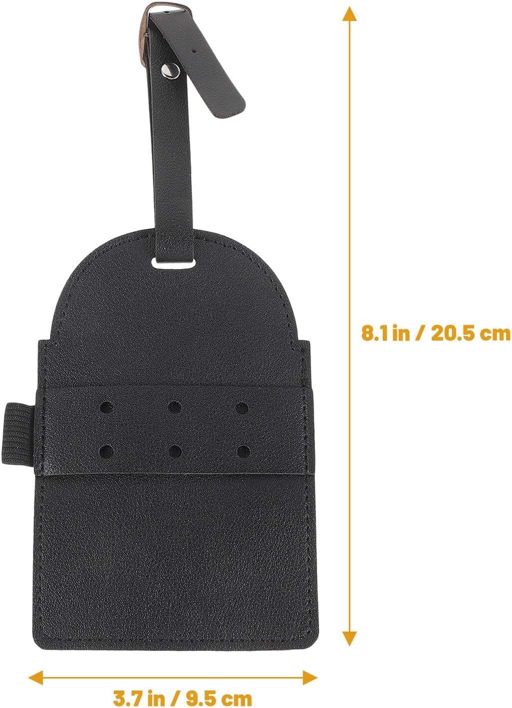 Golf Tees Holder Pu Leather Golfing Tee Carrier with Belt Clip Golf Bag Tag for Men on Course Accessories