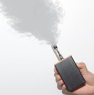 Fog Machine Outdoor Party Remote Handheld Portable Lightweight Smoke Small Machine for DJ Stage indoor (Black)