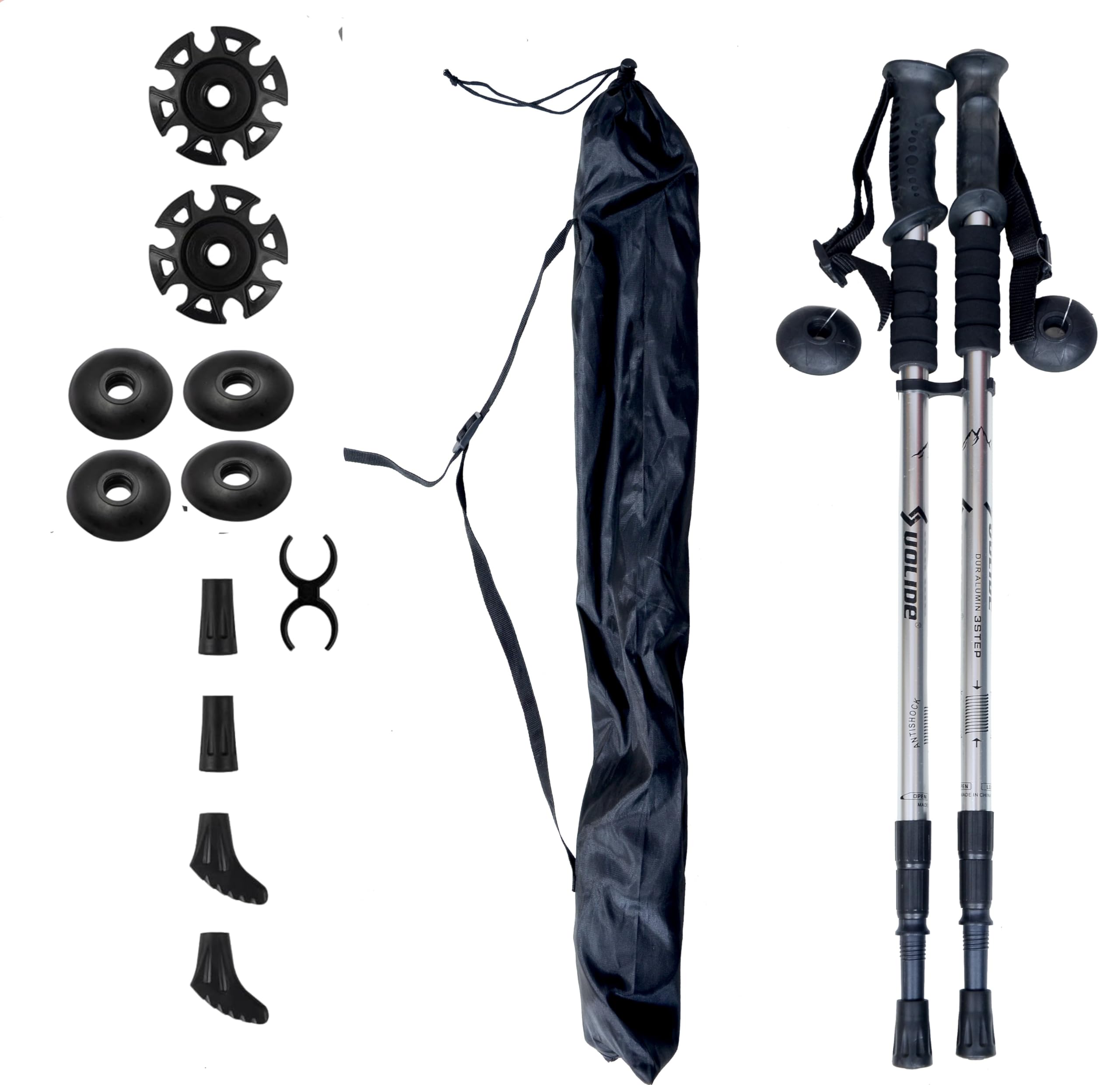Rilekh Trekking Stick Pack of Two Hiking Camping Pole with Adjustable Height Hiking Sticks, Lightweight Aluminum Foldable Trekking Walking Sticks with Bag and Trekking Accessories for Unisex (B0DFWZMYFX) Amazon Price History, Amazon Price Tracker