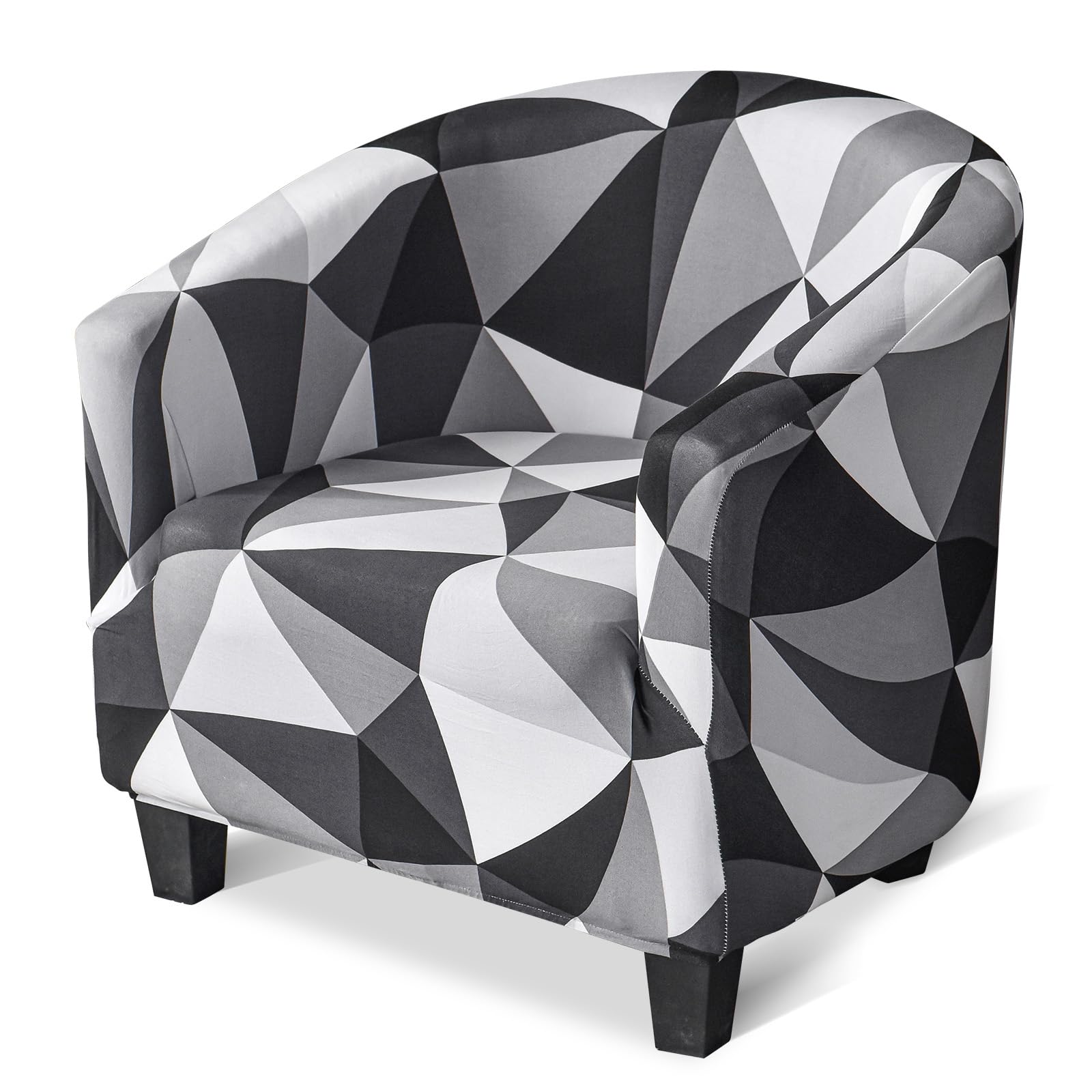 jianyana Fundas estampadas para silla de tina, 1 pieza, fundas de silla de alta elasticidad, funda duradera para sillones, fundas para sillas de club para sala de estar/recepción de hotel/mostrador de