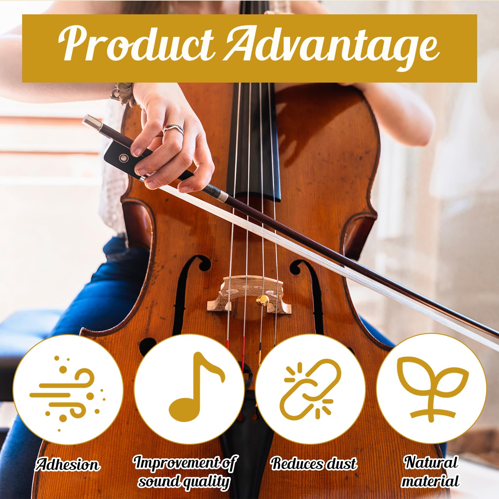 3 PCS Colophane Naturelle, pour Violon alto et Violoncelle, Colophane Violon Faible Poussière Transparente, Adhérence Parfaite, Rosins Universels pour Instruments à Cordes Classiques