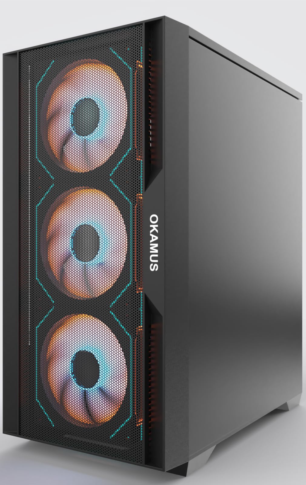 OKAMUS Gaming PC - i7-6700, RX 590, 16GB RAM -4