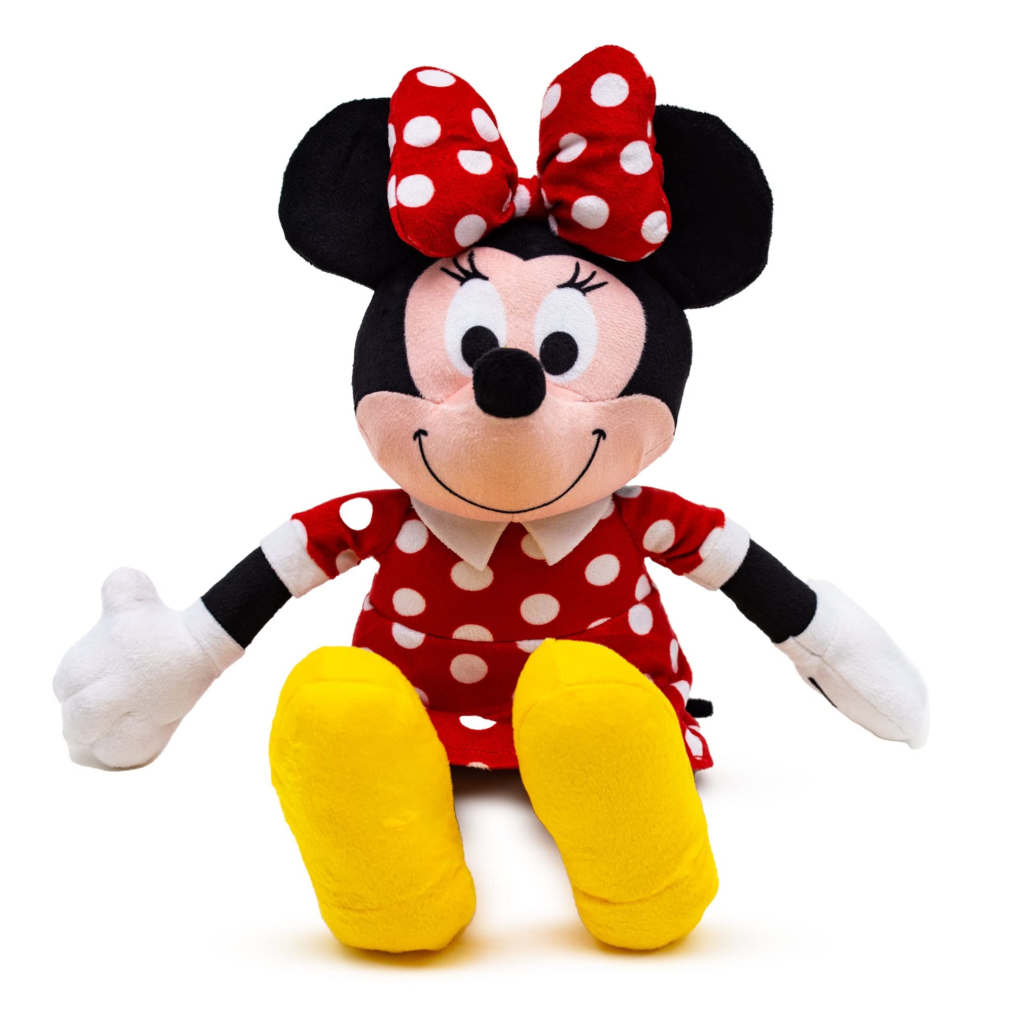 Buckle-Down Disney Dog Toy, Disney Minnie Mouse Smiling Sitting Pose Pet Toy, Plush