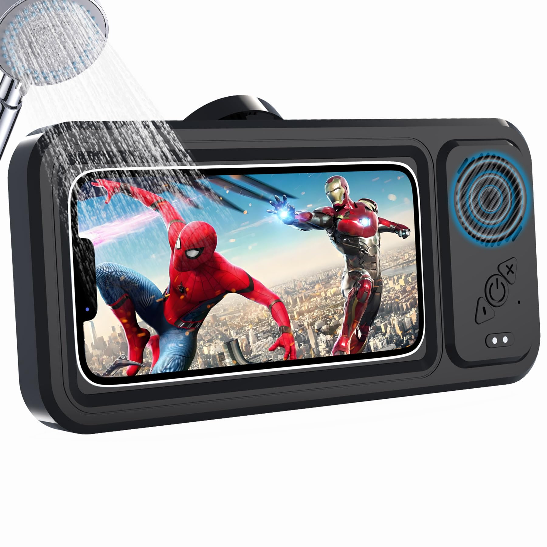 Shower Phone Holder With Wireless Bluetooth Speaker Waterproof 480