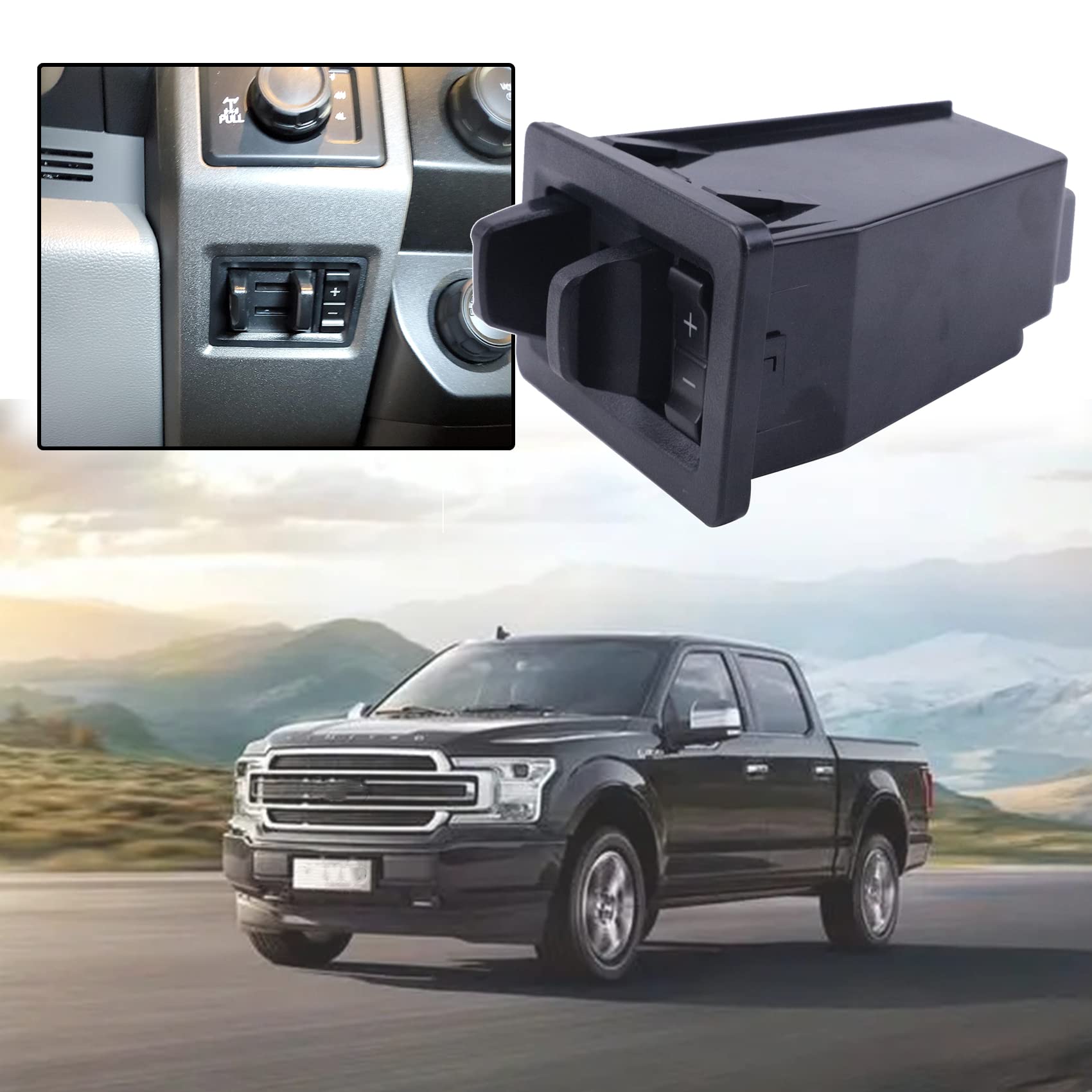 KGGMGUG in-Dash Trailer Brake Control Switch Module Fits for Ford F150 2015-2020 Replacement JL3Z-2C006-AA JL3Z2C006AA JL3Z-19H332-AA