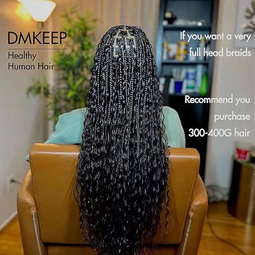 Miniatura 6 de Cabello humano a granel para trenzar ondas de agua, 100% cabello humano trenzado, sin trama, 3.53 oz (2 manojos) de vida útil más larga, a granel