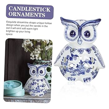 フクロウのキャンドル置物 フクロウのキャンドルホルダー 小 フクロウ キャンドル ろうそく