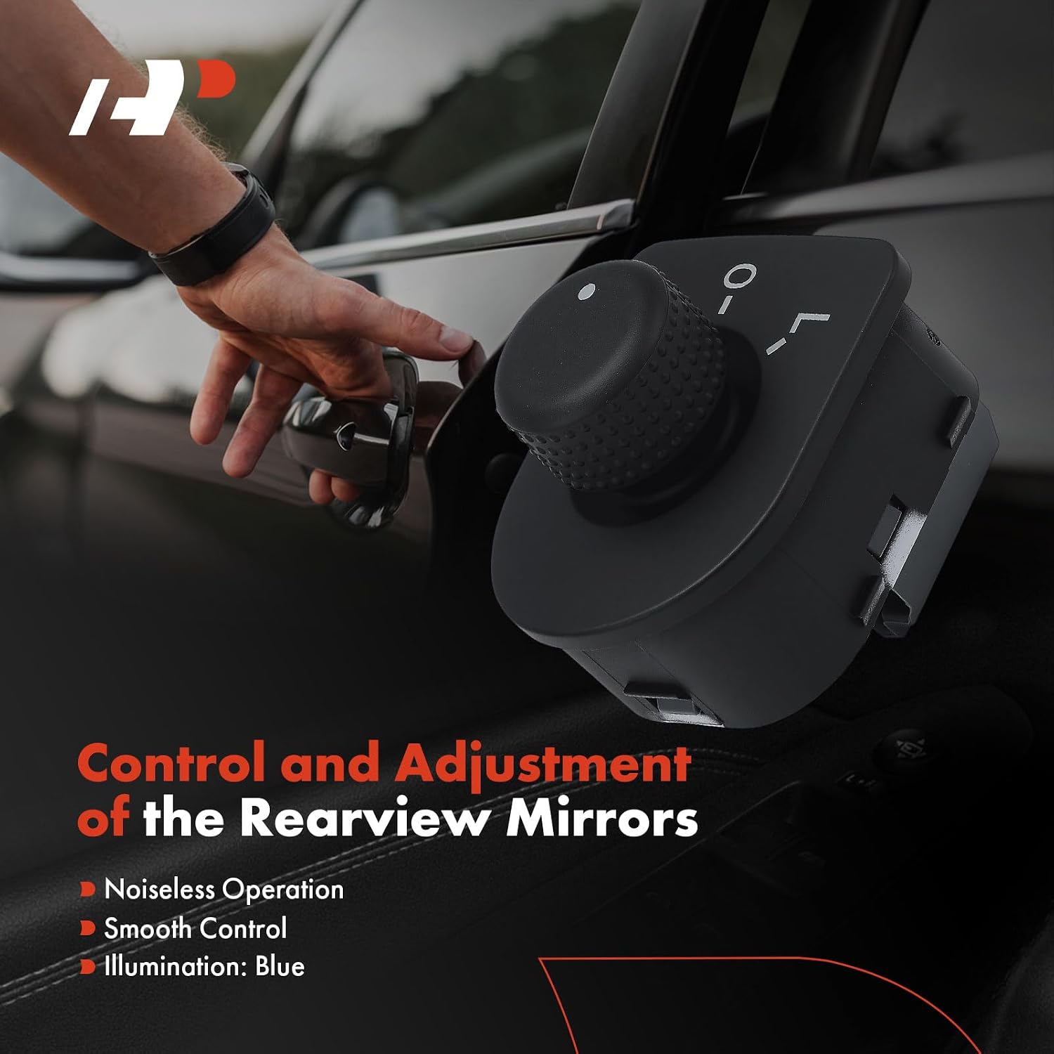 A-Premium Power Mirror Switch Compatible with Volkswagen Jetta 1999-2007, Golf 1999-2006, Beetle 1999-2007