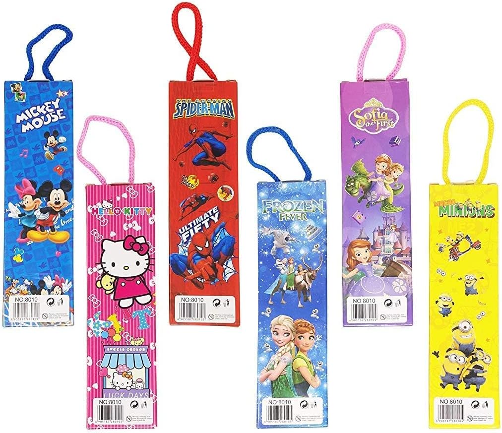 Brijsun Innovations Cartoon Birthday Party Return Gifts Mix Stationery Kit Set in a Fancy Box for Kids