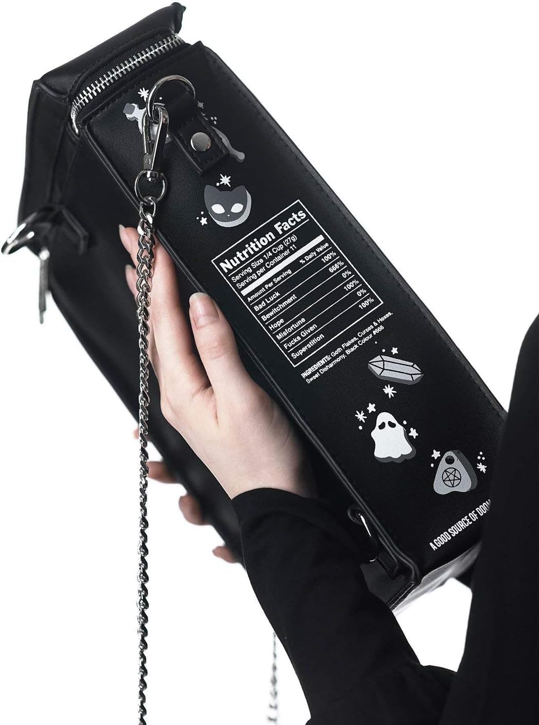 Killstar Unlucky Charms Cereal Grim Reaper Punk Gothic Backpack Purse KSRA001618