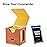 Mage Tech Card Deck Box for MTG Commander - Patented Design, Commander Display, Fits 100 Double-Sleeved Cards, 35pt Card Brick & Dice Tray - Orange/Yellow