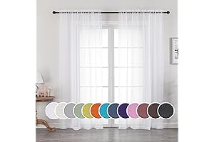 OWENIE Sheer White Curtains: A Glimpse of Elegance Through Diaphanous Drapes