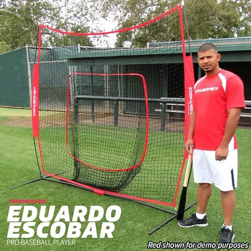 image for PowerNet Baseball & Softball Practice Net 7x7 FT, Outdoor Baseball Tra