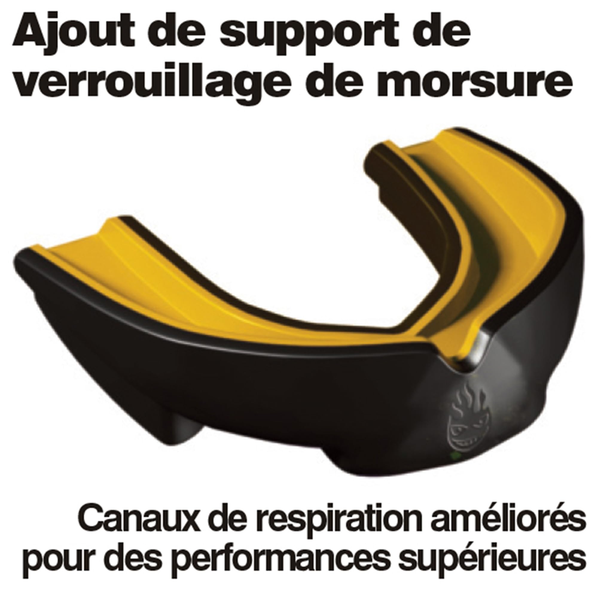 Dr Knox Protège-Dents Sportif Professionnel Double Épaisseur - Protecteur Dentaire de Qualité Supérieure, Thermoformable à Volonté pour Arts Martiaux, Karaté, et Sports de Contact 12 Ans + Or Noir