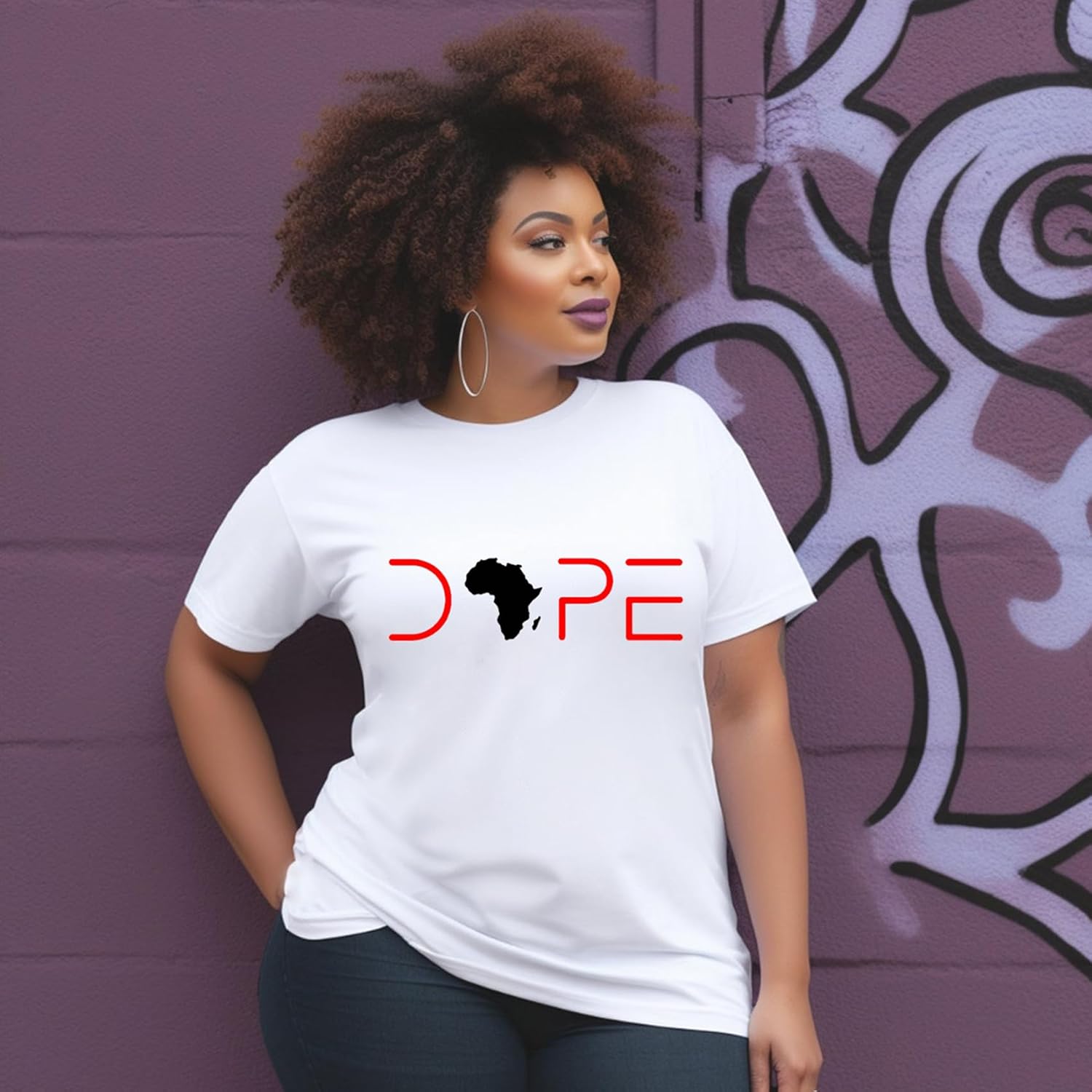 Womens Black Pride Shirts Black History Month T-Shirt Juneteenth Tee African American Melanin Short Sleeve - Image 2