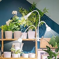 Vista 6 de SANSI Luces LED de cultivo para plantas de interior, luz de crecimiento de cuello de cisne con clip de espectro completo de 450 W con tecnología