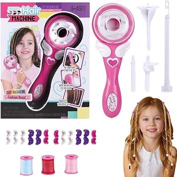 Electric Braiding Machine, Automatic Hair Braider, Hair Braider Kit, Multifunctional Hair Braider, Teen Girls Hair Braider Easy Hair Braider Beauty Salon Toy Hair Braiding Kit Automatic Braider Toy El