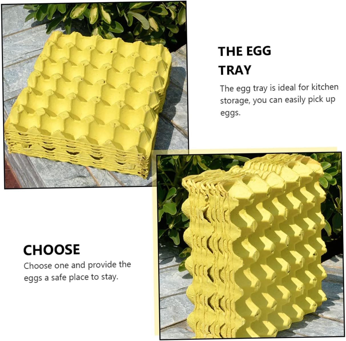 10Pcs Egg Storage Trays for Refrigerator Compartment Household Egg Holders Durable and Easy to Clean Material for Kitchen Organization