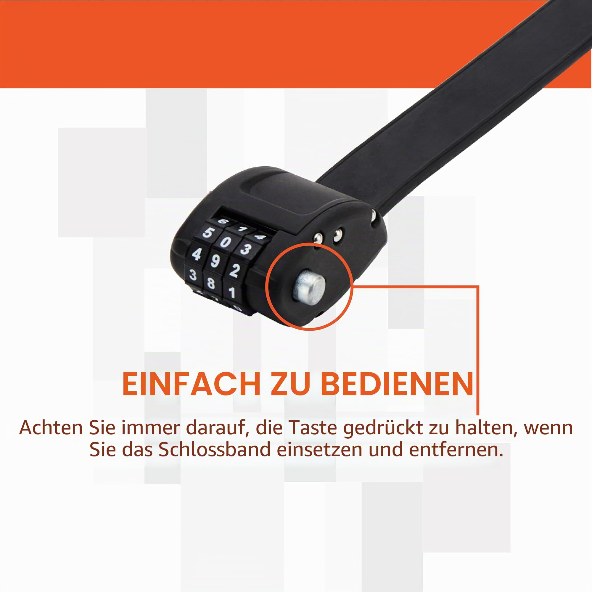 OTTOLOCK Design-Schloss, Combo 30 in BK