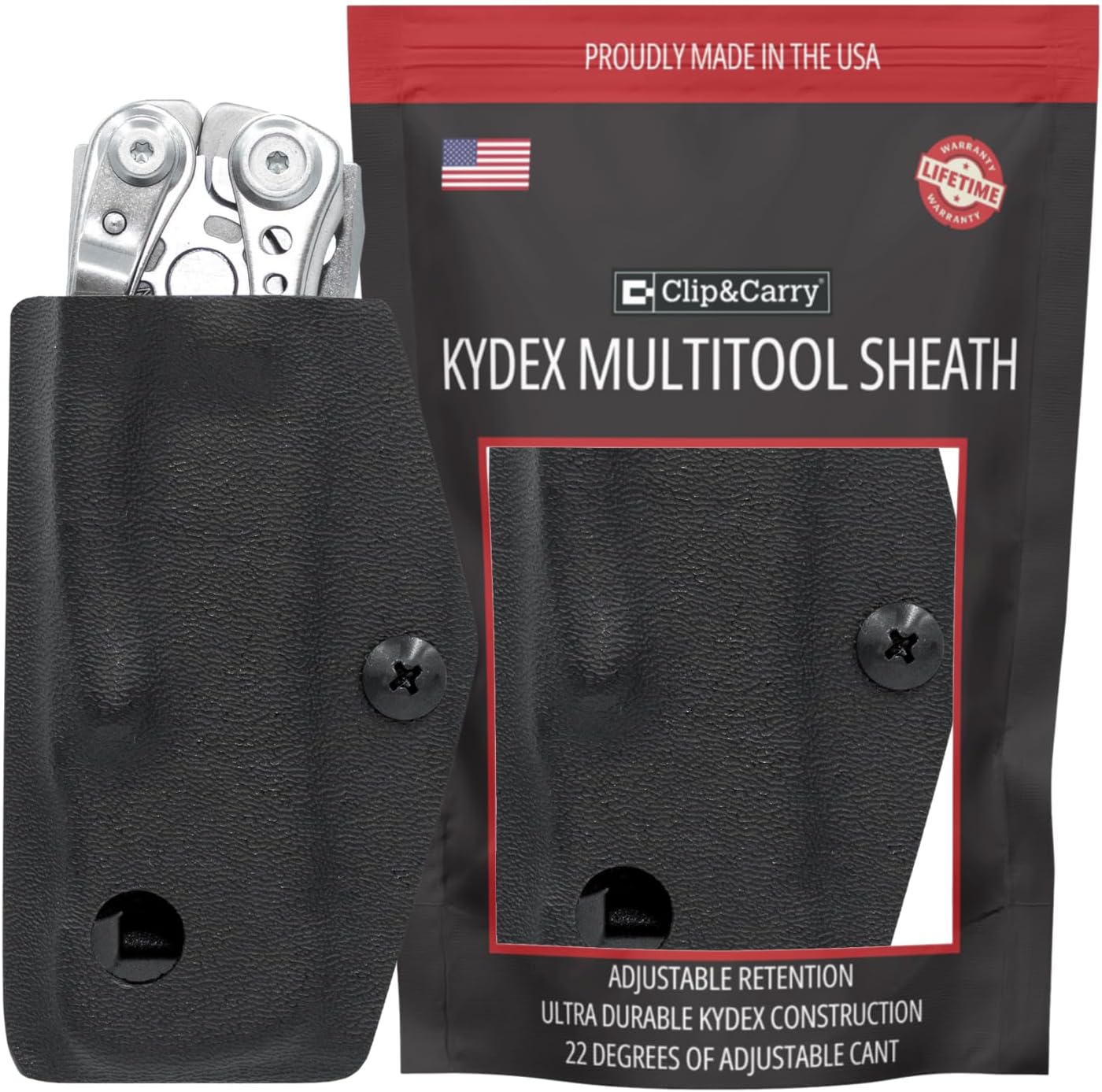 Kydex Sheath Belt Clip Holster Holder Cover for LEATHERMAN SKELETOOL - Made in USA