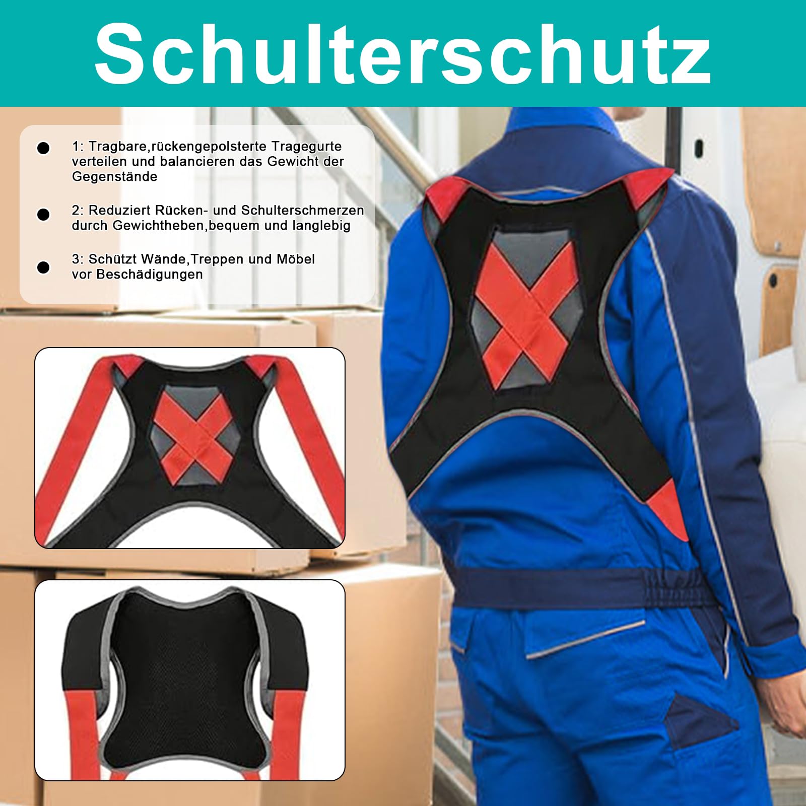 Kottwca Tragegurte Umzug 2 Personen Kit für den Umzug von Möbeln & Geräten, Tragfähigkeit 400 kg,Tragegurt für Möbel Umzugshelfer mit Rutschfesten Handschuhen, Einfaches Heben, Tragen, Möbeltragegurt