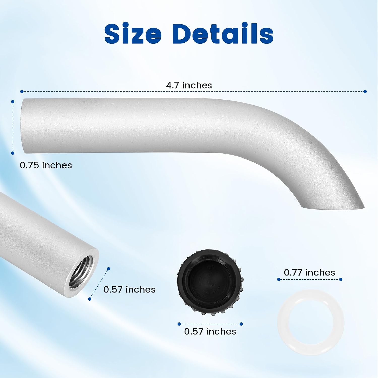 Valve Spout Kit Replacement – Suitable For The Oil Drain Spout, Safety Cap And Seal Kit Of The Masterbuilt 10L XL Electric Deep Fryer (Models MB20012420 And MB20010326)
