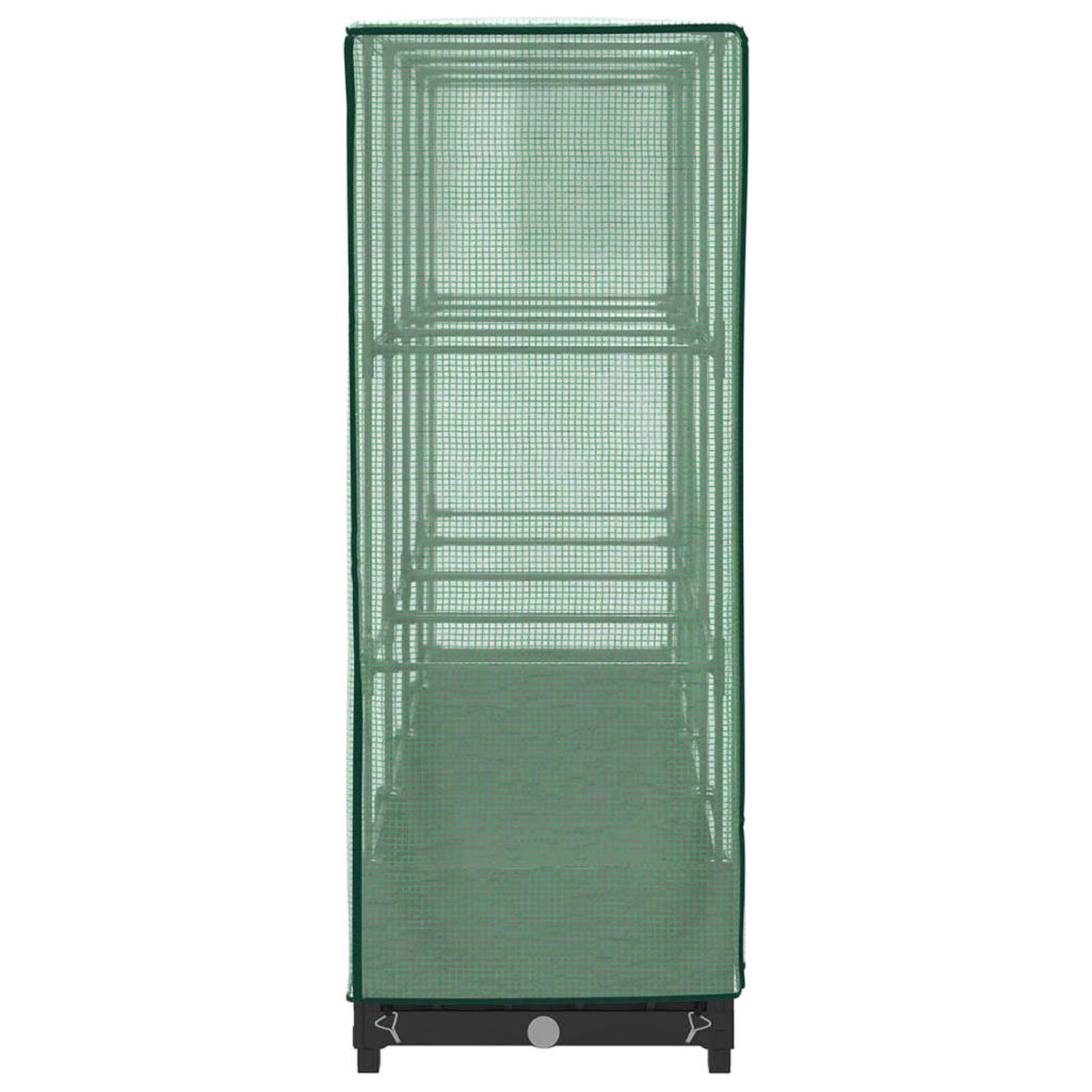 Homgoday Hochbeet mit Gewächshaus-Aufsatz Pflanzkasten Gemüsebeet Blumenbeet Blumenkasten Gartenbeet Pflanzbeet Frühbeet für Balkon Garten Terrasse Rattan-Optik 160x40x123 cm Schwarz