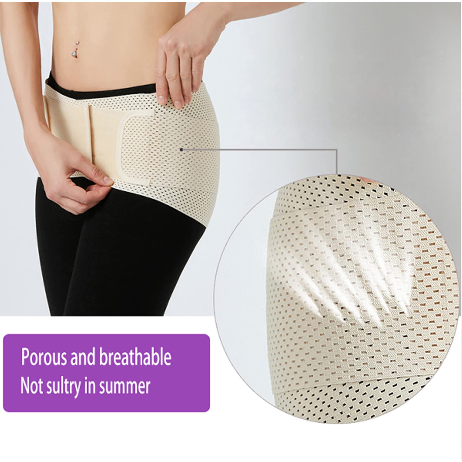 Cinturón sacroilíaco Soporte Ajustable para la Parte Inferior de la Espalda para aliviar el Dolor del nervio Lumbar pélvico Malestar en Las piernas Postura Soporte para el Embarazo Mejora la