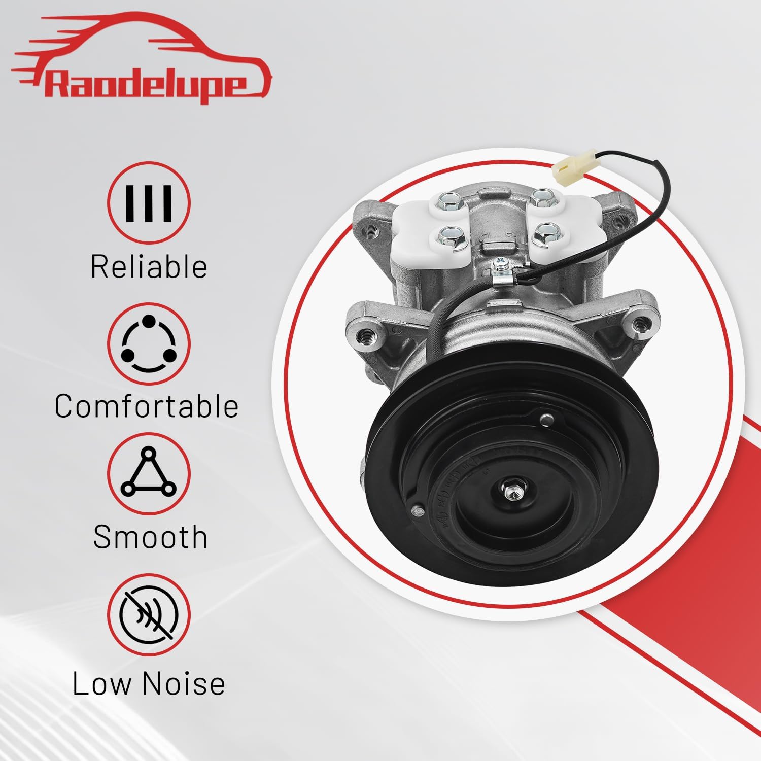 471-0204 AC Compressor W/Clutch Compatible with Toyota Land Cruiser 4.2L 1979-1987