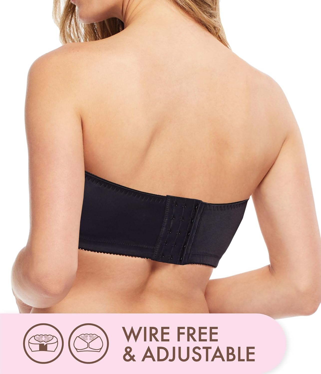 Carole Martin Strapless Bras for Women, Wireless Womens Bandeau Bra from Small to Plus Size - Image 2