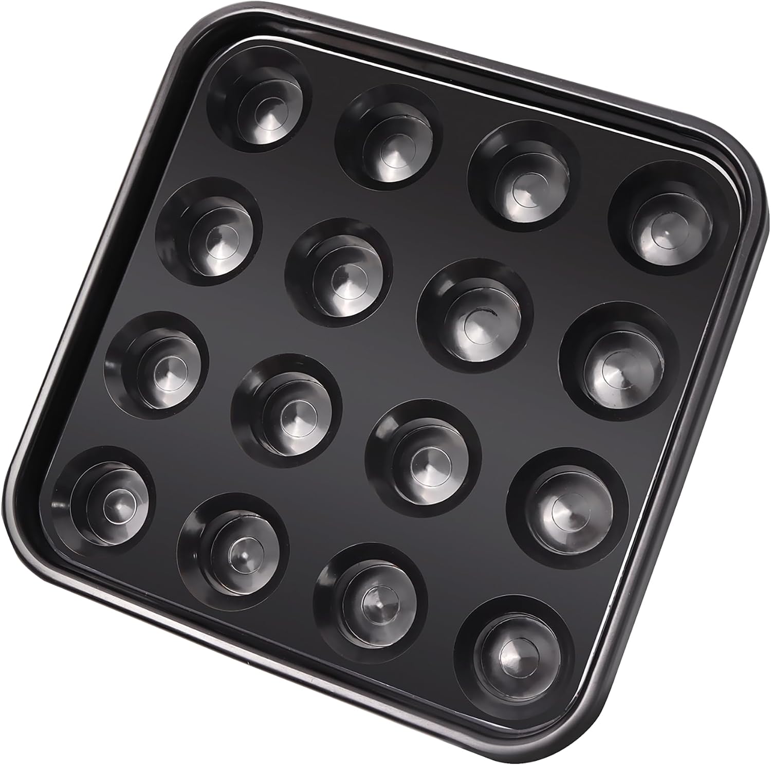 GSE Black Plastic Pool Ball Carrying Tray, Billiard Ball Storage Tray
