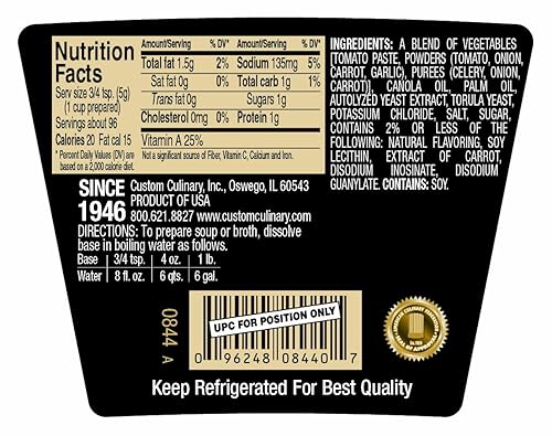Miniatura 2 de Custom Culinary Gold Label Base baja en sodio, vegetal, 1 libra