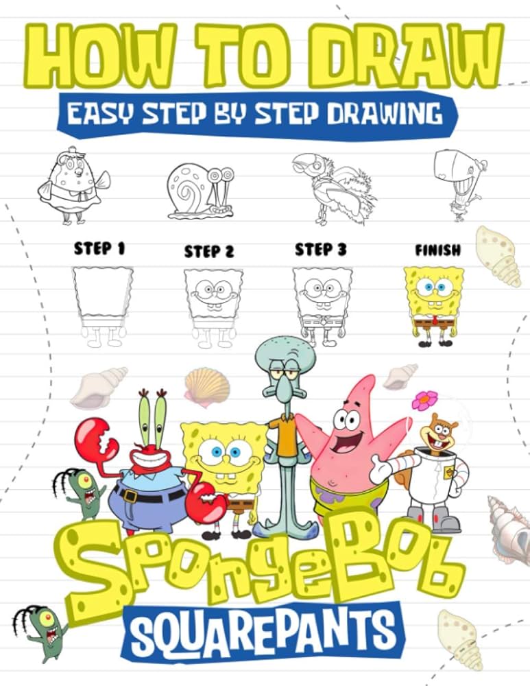 How To Draw Spongebob Squarepants Step By Step