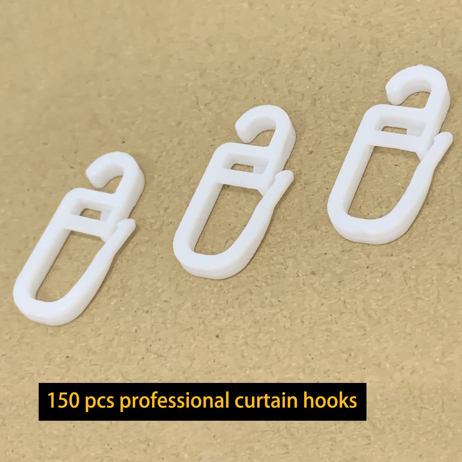 50 PZ GANCI bianchi per guide per tende guide per tende guide per tende
