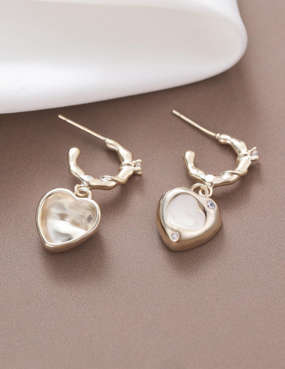 14K Gold Plated Plastic Dangle Earrings for Women Jewelry - Image 6