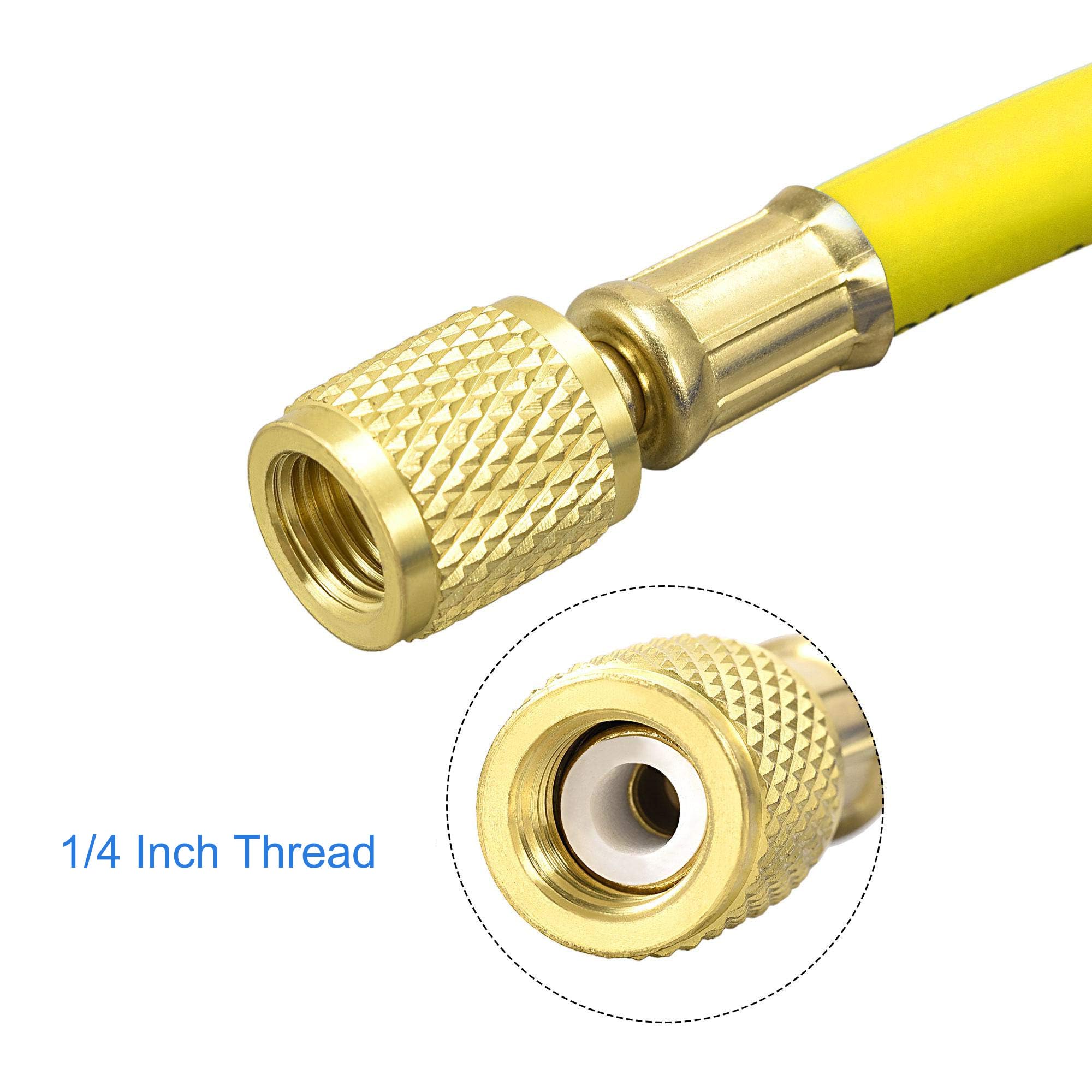 MACHSWON Refrigerant Charging Hose, 1/4 SAE Thread 5.91Ft Length 500PSI - Image 3