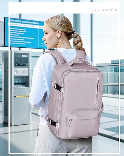 Vista 103 de VECAVE Mochila de viaje para laptop, mochila aprobada para vuelos,Mochila deportiva para universidad casual, E-peacockblue, Mochila para laptop