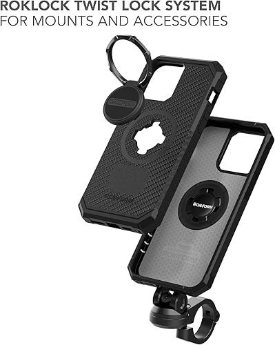 Miniatura 6 de Rokform - Funda resistente compatible con iPhone 14 Pro Max con doble imán y MagSafe + kit de 2 protectores de pantalla (transparente)