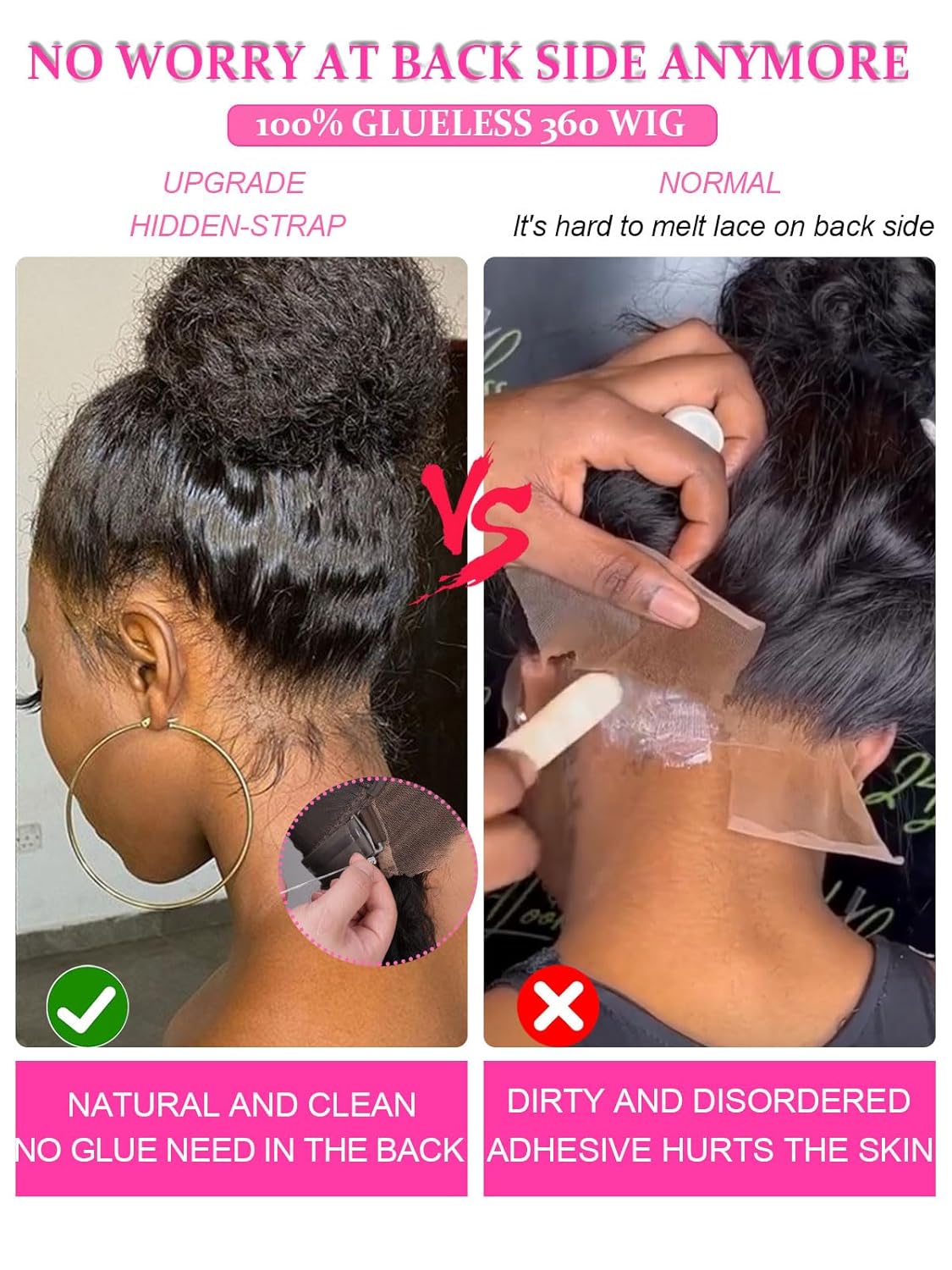 28 Inch 200% Density Water Wave 360 Lace Front Wigs Human Hair – Pre Plucked with Pre Bleached Knots, Natural Hairline, Wear Up or Down & Free Part, Glueless with Hidden Strap for Women