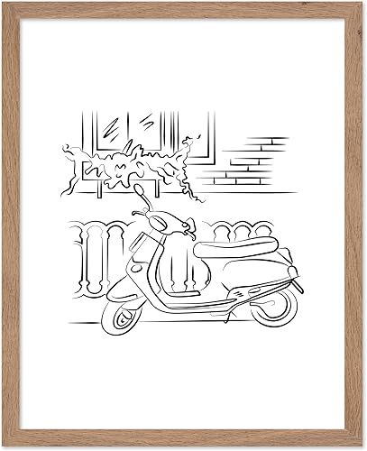 Miniatura 158 de Poster Master Póster de peonías – Estampado de flores retro – Ilustración floral – Ilustración en blanco y negro – Diseño de línea y abstracto –