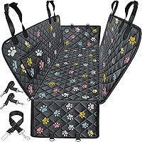 Vista 18 de URPOWER Funda para Asiento de Auto para Perros, 100% Impermeable Asiento para Mascotas, Hamaca 600D, Resistente a Arañazos, Antideslizante